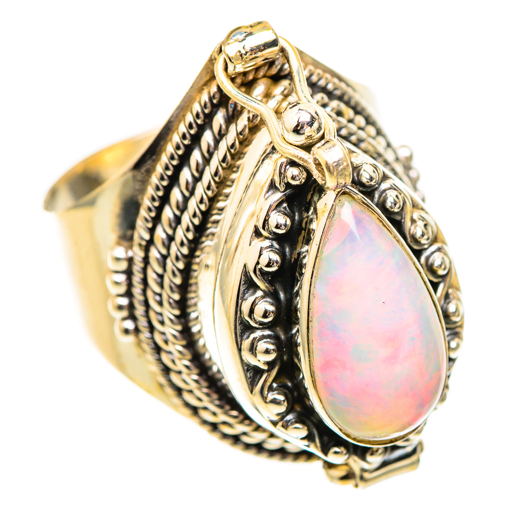 Ethiopian Opal Rings handcrafted by Ana Silver Co - RING123730 - Photo 2