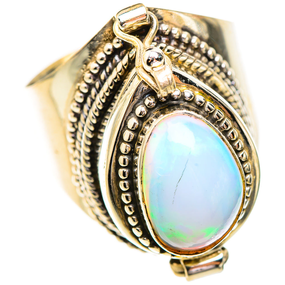 Ethiopian Opal Rings handcrafted by Ana Silver Co - RING123731 - Photo 2