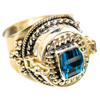 Swiss Blue Topaz Rings handcrafted by Ana Silver Co - RING123733 - Photo 2