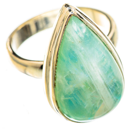 Green Moonstone Rings handcrafted by Ana Silver Co - RING123738 - Photo 2