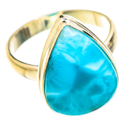 Larimar Rings handcrafted by Ana Silver Co - RING123744 - Photo 2