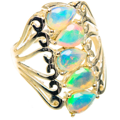 Ethiopian Opal Rings handcrafted by Ana Silver Co - RING123754 - Photo 2