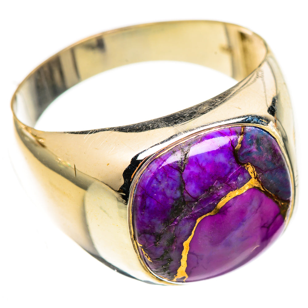 Purple Copper Composite Turquoise Rings handcrafted by Ana Silver Co - RING123762 - Photo 2