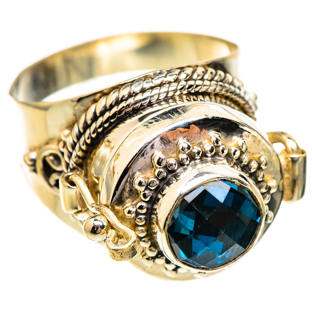 Swiss Blue Topaz Rings handcrafted by Ana Silver Co - RING123767 - Photo 2