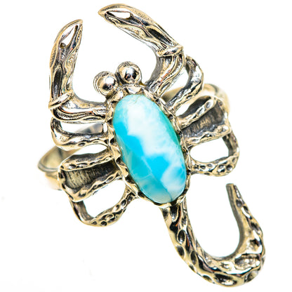 Larimar Rings handcrafted by Ana Silver Co - RING123769 - Photo 2