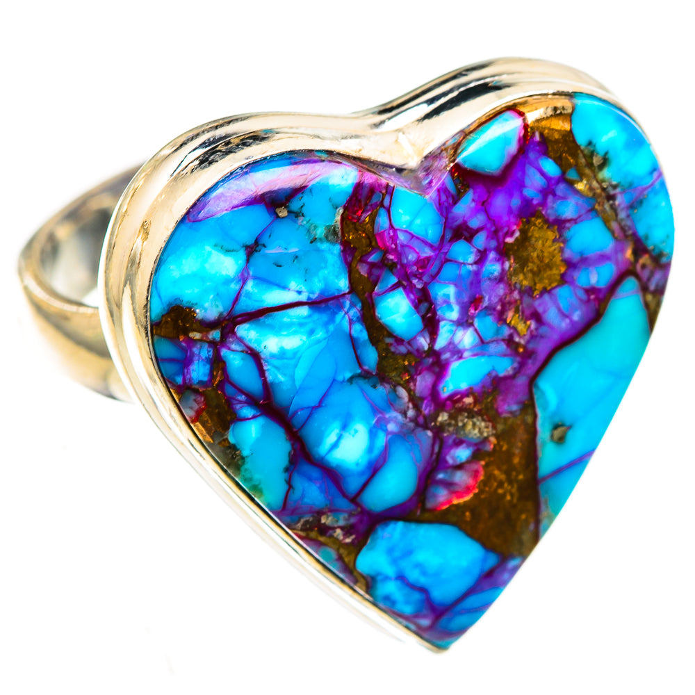 Purple Copper Composite Turquoise Rings handcrafted by Ana Silver Co - RING123774 - Photo 2