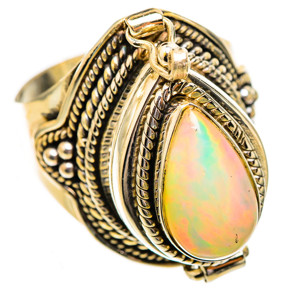 Ethiopian Opal Rings handcrafted by Ana Silver Co - RING123775 - Photo 2