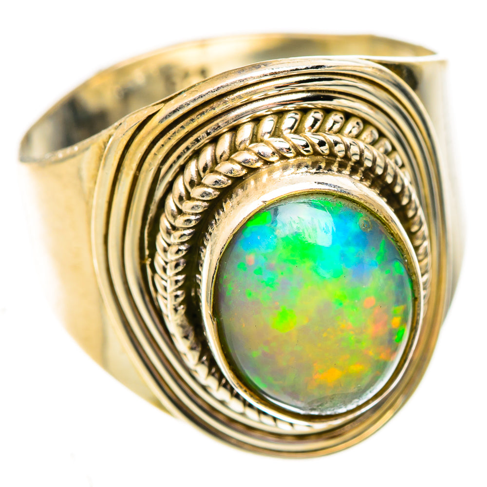 Ethiopian Opal Rings handcrafted by Ana Silver Co - RING123776 - Photo 2