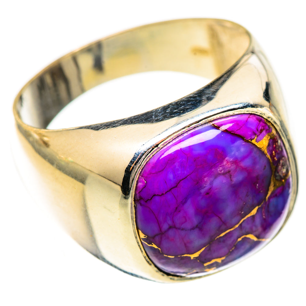 Purple Copper Composite Turquoise Rings handcrafted by Ana Silver Co - RING123784 - Photo 2