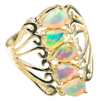 Ethiopian Opal Rings handcrafted by Ana Silver Co - RING123786 - Photo 2