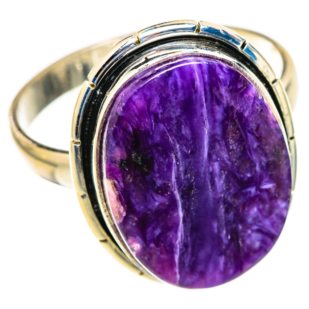 Charoite Rings handcrafted by Ana Silver Co - RING123799 - Photo 2