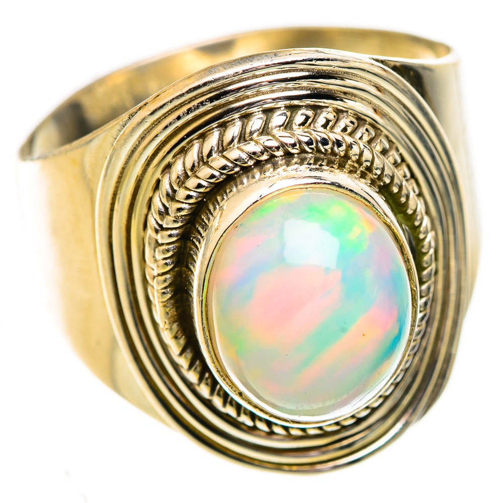 Ethiopian Opal Rings handcrafted by Ana Silver Co - RING123802 - Photo 2