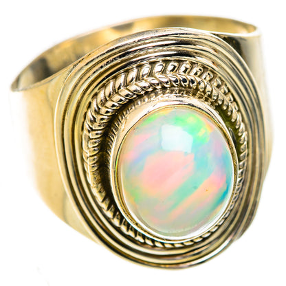 Ethiopian Opal Rings handcrafted by Ana Silver Co - RING123802 - Photo 2