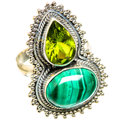 Malachite Rings handcrafted by Ana Silver Co - RING123815 - Photo 2