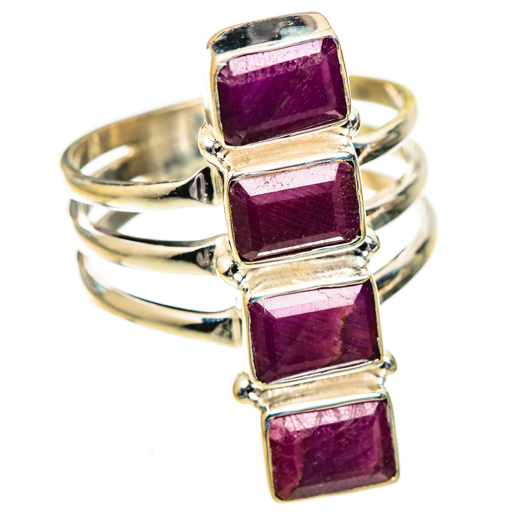 Ruby Rings handcrafted by Ana Silver Co - RING123816 - Photo 2