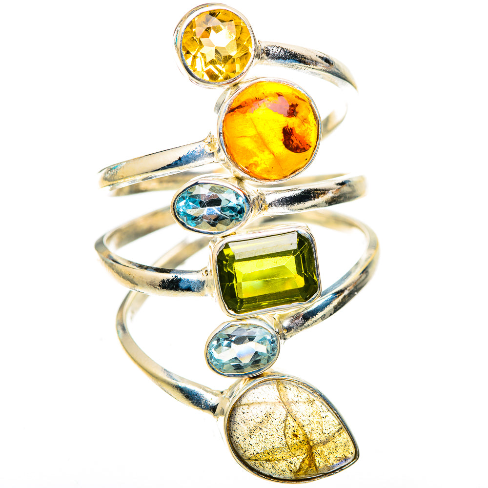 Labradorite Rings handcrafted by Ana Silver Co - RING123823 - Photo 2