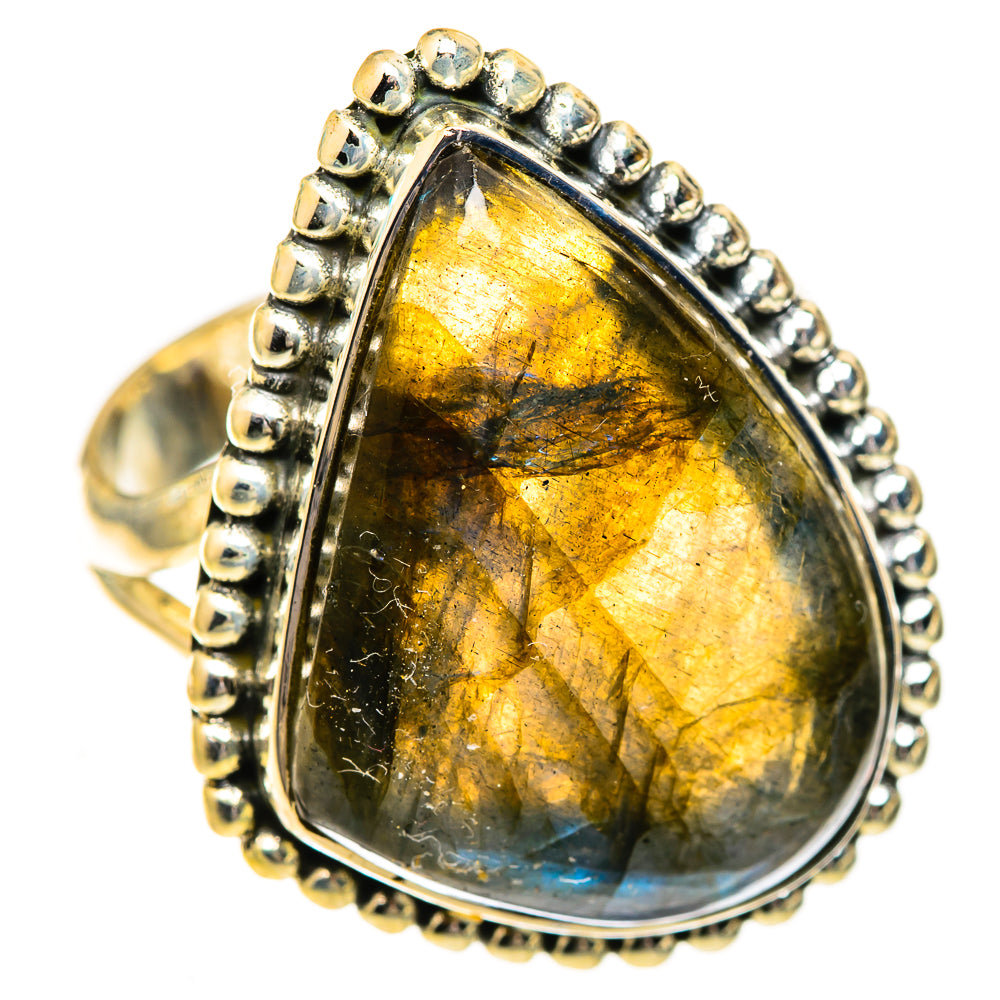 Labradorite Rings handcrafted by Ana Silver Co - RING123830 - Photo 2