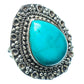 Larimar Rings handcrafted by Ana Silver Co - RING12383