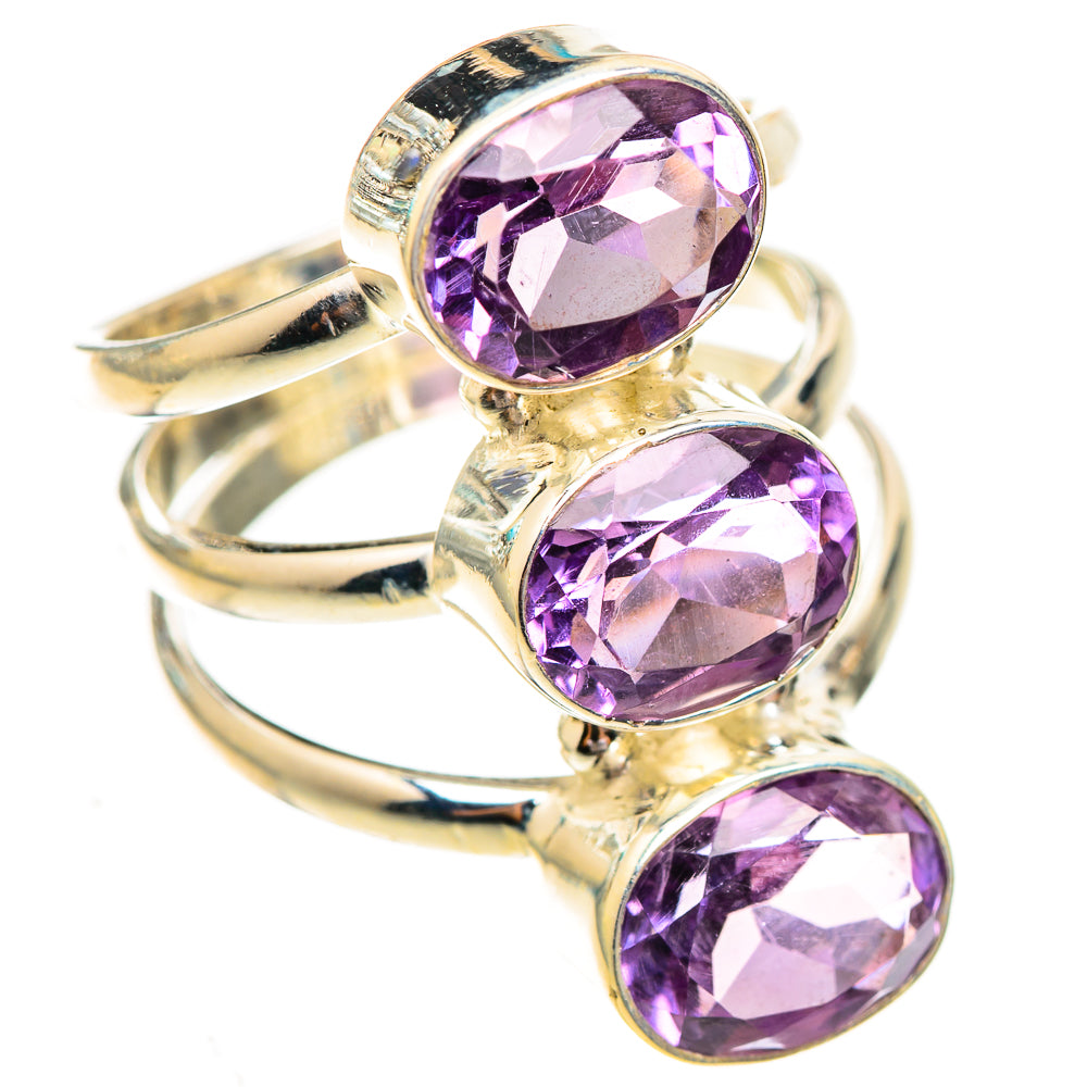 Amethyst Rings handcrafted by Ana Silver Co - RING123840 - Photo 2