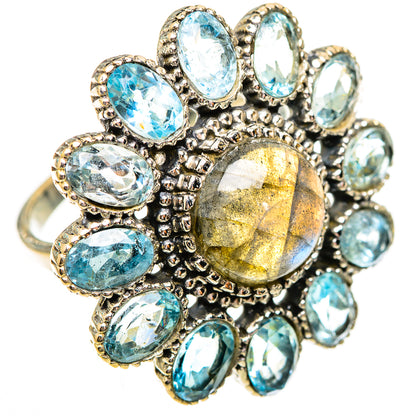 Labradorite Rings handcrafted by Ana Silver Co - RING123857 - Photo 2