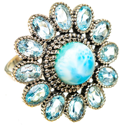 Larimar Rings handcrafted by Ana Silver Co - RING123859 - Photo 2