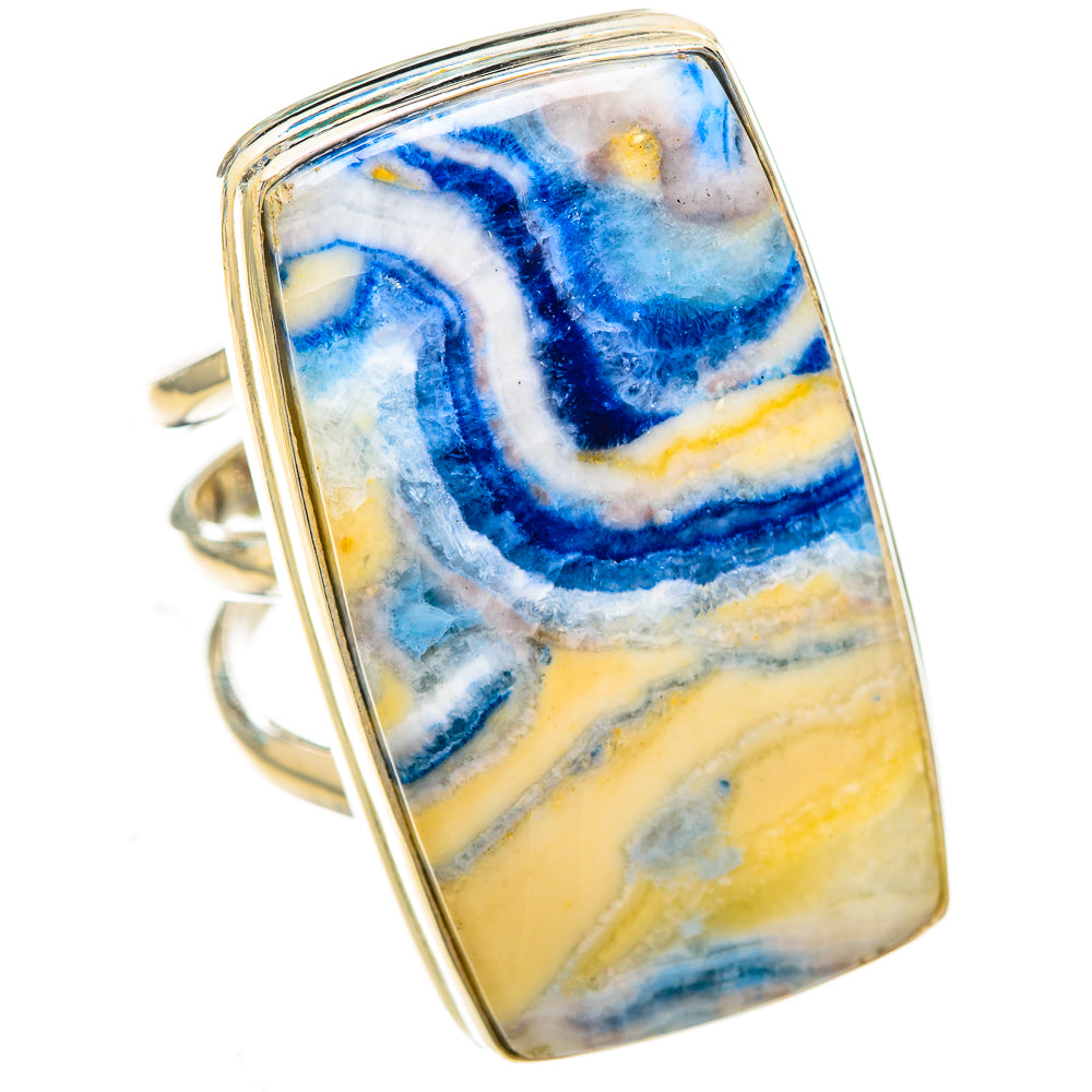 Blue Scheelite Rings handcrafted by Ana Silver Co - RING123860 - Photo 2