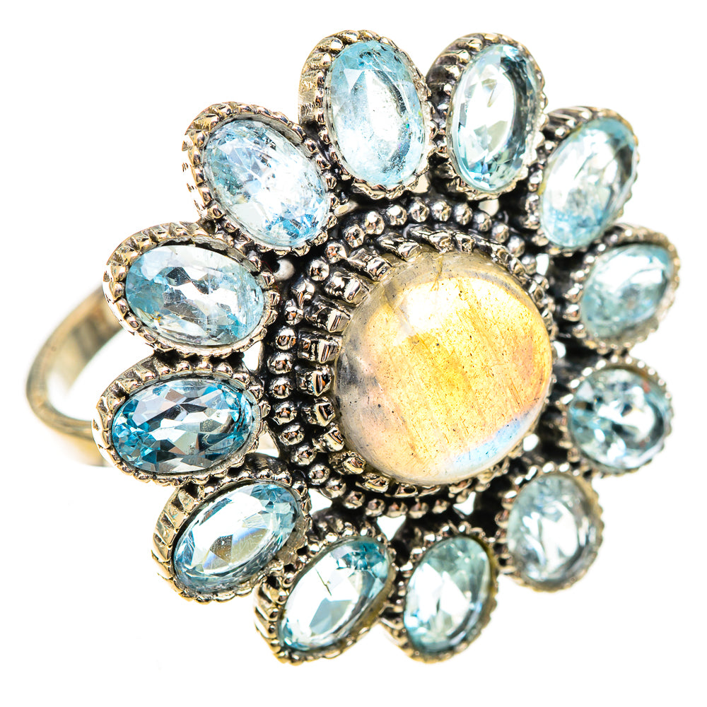 Labradorite Rings handcrafted by Ana Silver Co - RING123891 - Photo 2