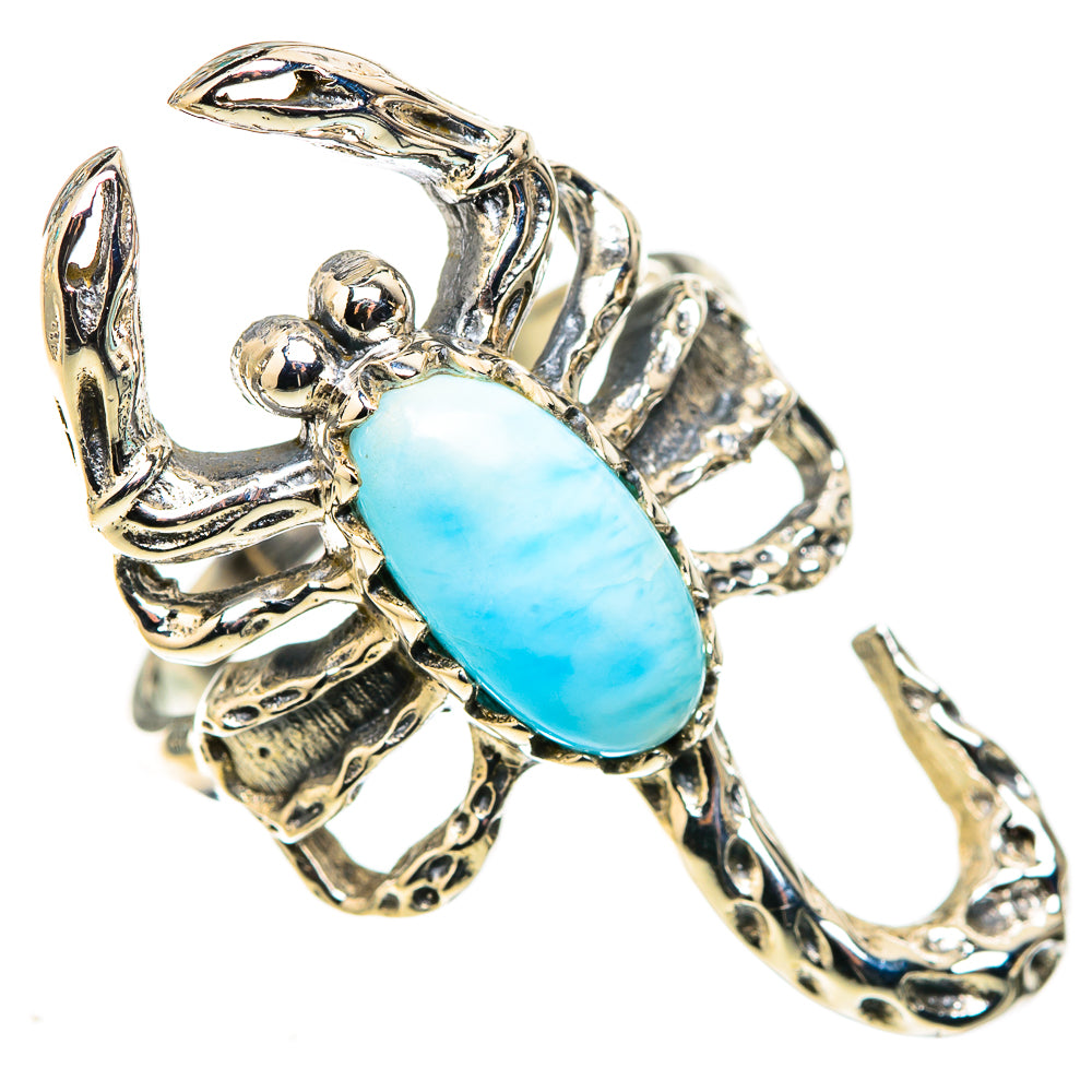Larimar Rings handcrafted by Ana Silver Co - RING123899 - Photo 2