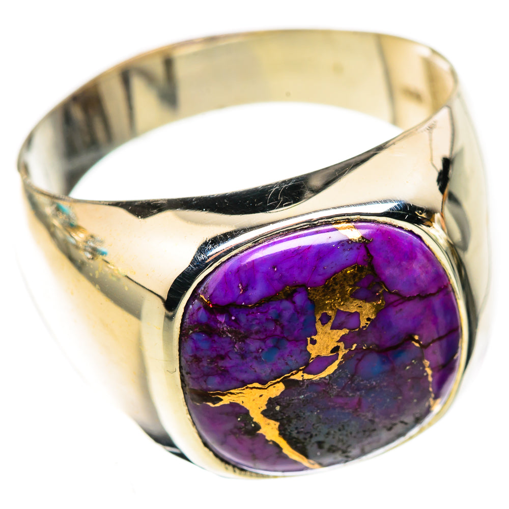 Purple Copper Composite Turquoise Rings handcrafted by Ana Silver Co - RING123911 - Photo 2
