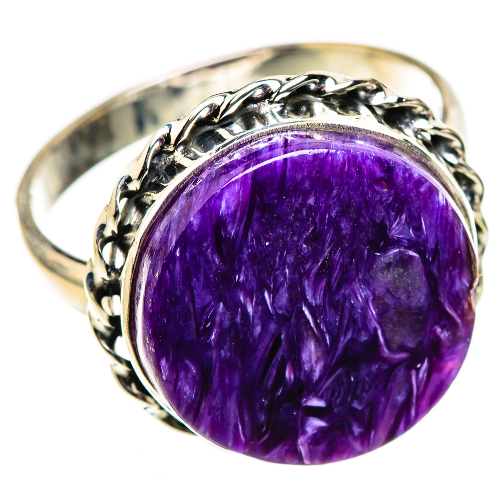 Charoite Rings handcrafted by Ana Silver Co - RING123912 - Photo 2