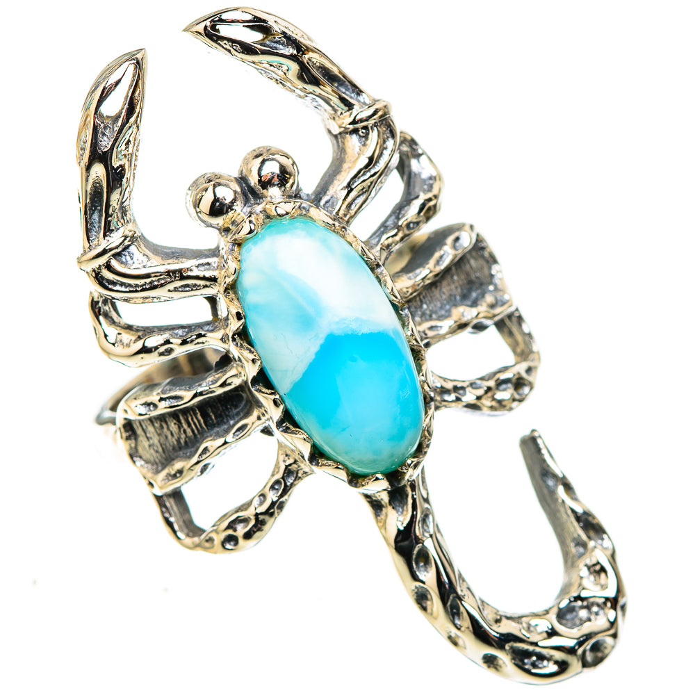 Larimar Rings handcrafted by Ana Silver Co - RING123925 - Photo 2