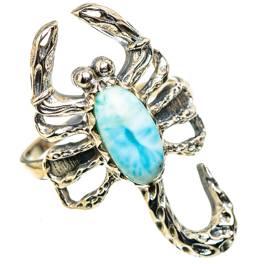 Larimar Rings handcrafted by Ana Silver Co - RING123929 - Photo 2