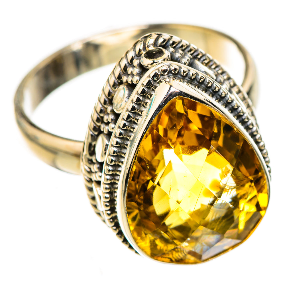 Citrine Rings handcrafted by Ana Silver Co - RING123933 - Photo 2