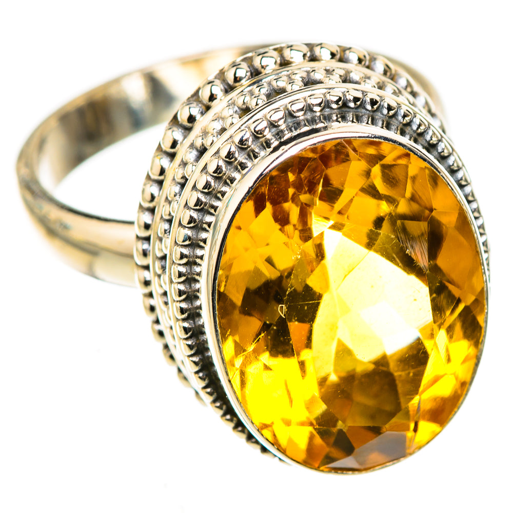 Citrine Rings handcrafted by Ana Silver Co - RING123934 - Photo 2