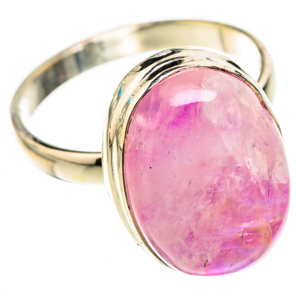 Pink Moonstone Rings handcrafted by Ana Silver Co - RING123935 - Photo 2