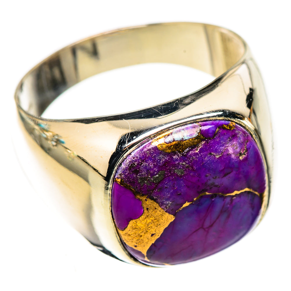 Purple Copper Composite Turquoise Rings handcrafted by Ana Silver Co - RING123939 - Photo 2