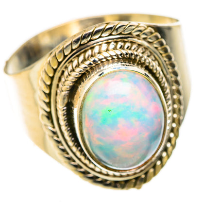 Ethiopian Opal Rings handcrafted by Ana Silver Co - RING123946 - Photo 2