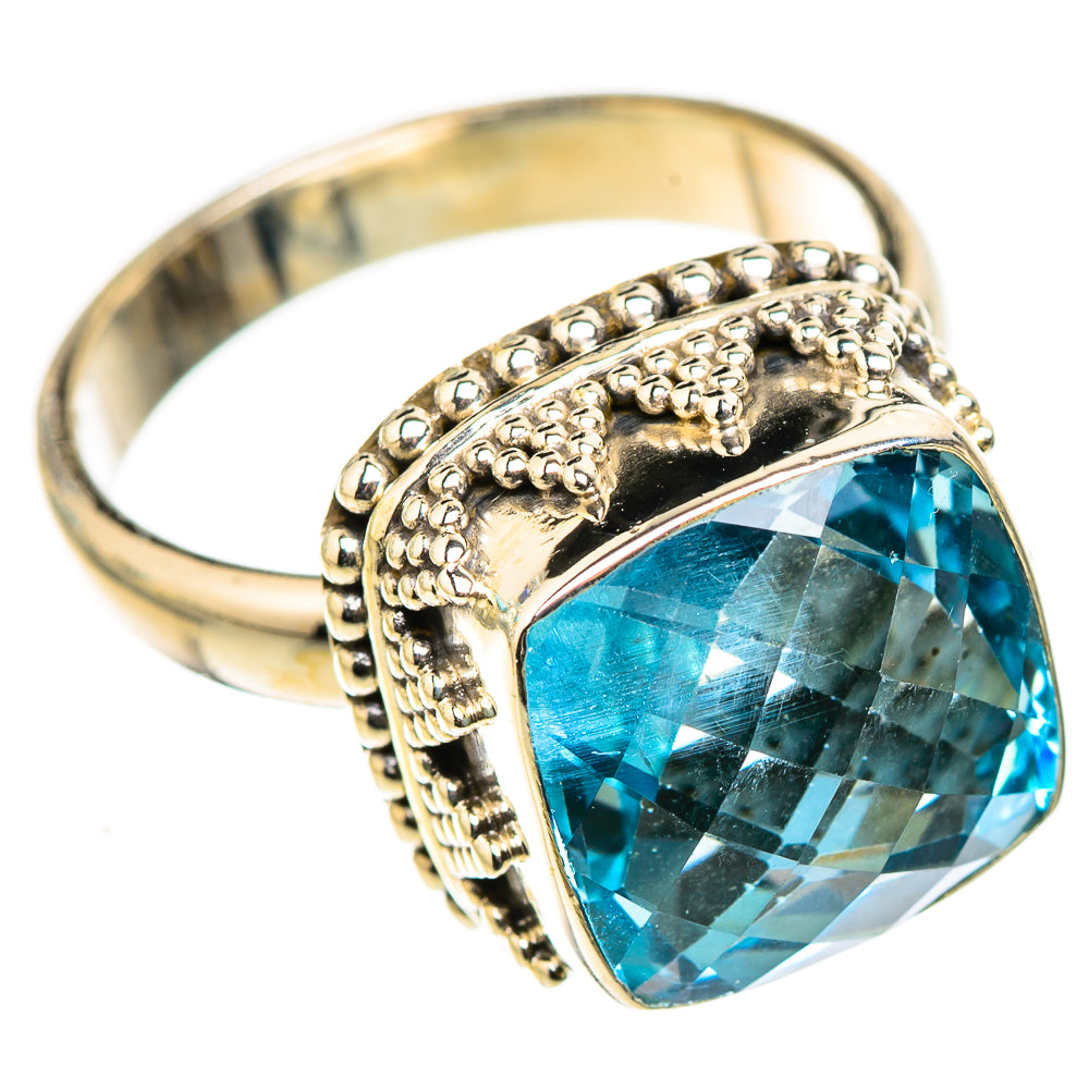 Swiss Blue Topaz Rings handcrafted by Ana Silver Co - RING123956 - Photo 2