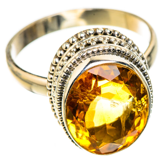 Mandarin Citrine Rings handcrafted by Ana Silver Co - RING123961 - Photo 2