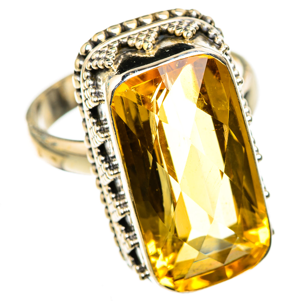 Citrine Rings handcrafted by Ana Silver Co - RING123962 - Photo 2