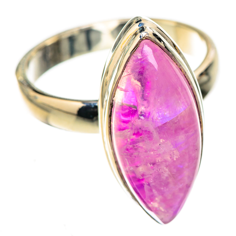 Pink Moonstone Rings handcrafted by Ana Silver Co - RING123964 - Photo 2