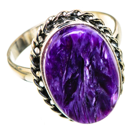 Charoite Rings handcrafted by Ana Silver Co - RING123968 - Photo 2