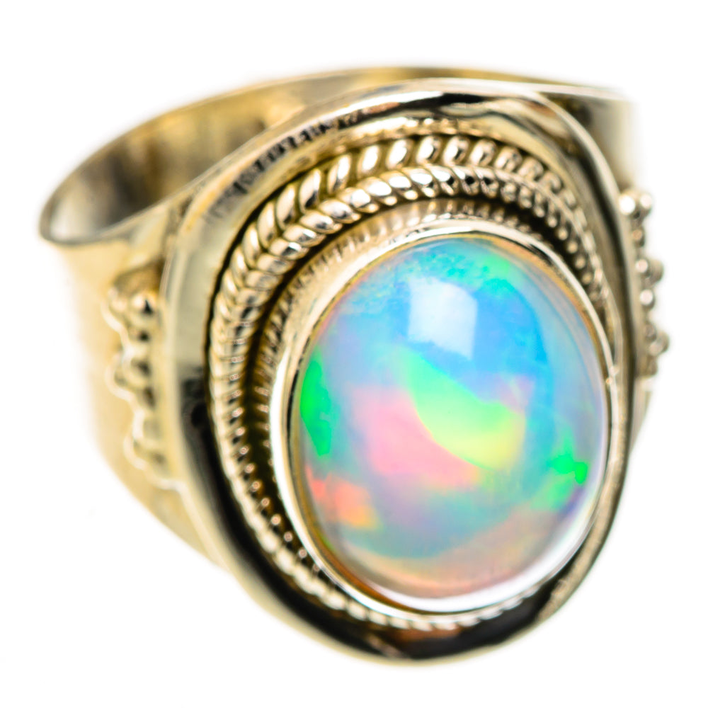 Ethiopian Opal Rings handcrafted by Ana Silver Co - RING123973 - Photo 2