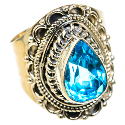Swiss Blue Topaz Rings handcrafted by Ana Silver Co - RING123977 - Photo 2