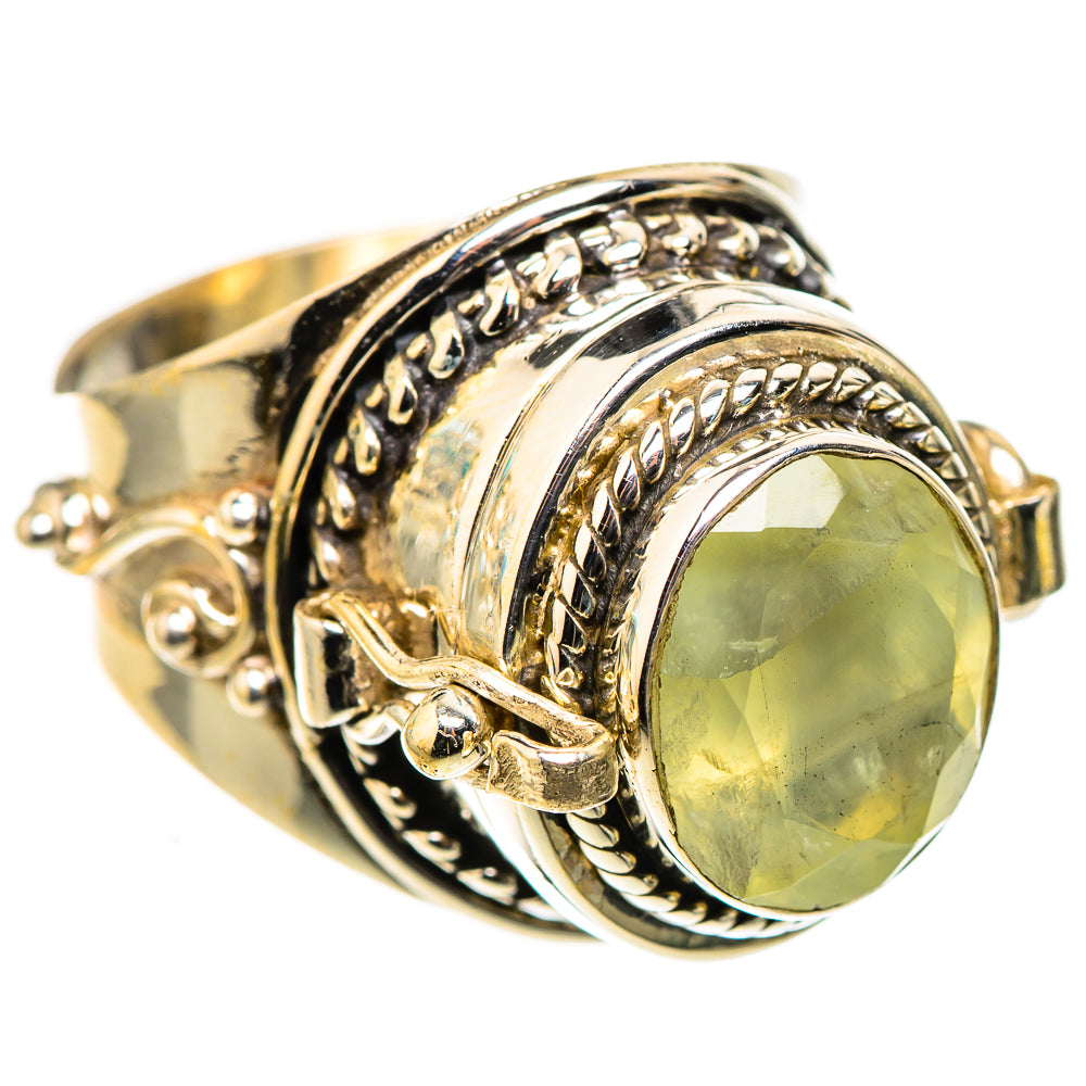 Prehnite Rings handcrafted by Ana Silver Co - RING123985 - Photo 2