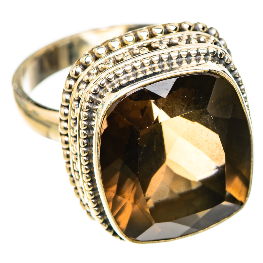 Smoky Quartz Rings handcrafted by Ana Silver Co - RING123987 - Photo 2