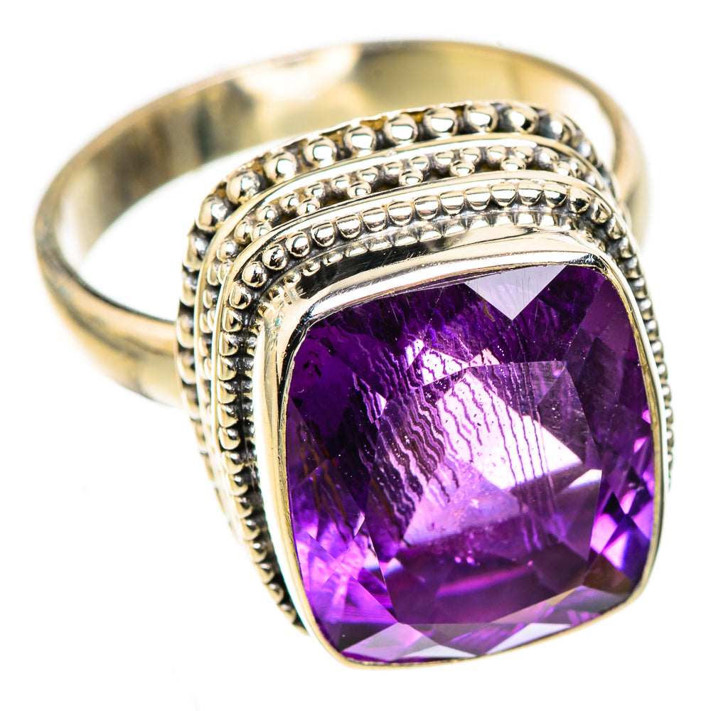 Brazilian Amethyst Rings handcrafted by Ana Silver Co - RING123991 - Photo 2