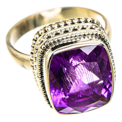 Brazilian Amethyst Rings handcrafted by Ana Silver Co - RING123991 - Photo 2
