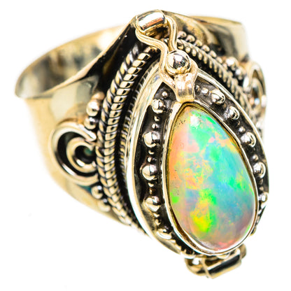 Ethiopian Opal Rings handcrafted by Ana Silver Co - RING123999 - Photo 2