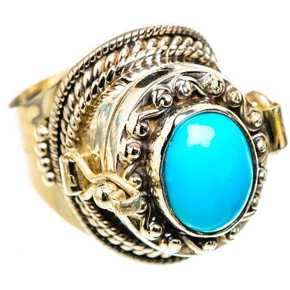 Sleeping Beauty Turquoise Rings handcrafted by Ana Silver Co - RING124005 - Photo 2